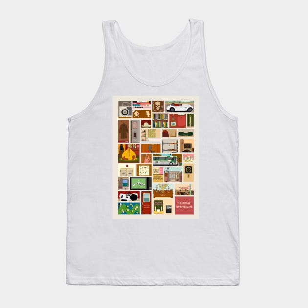 Royal Tenenbaums v2 Tank Top by JordanBoltonDesign